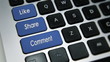Like, Share and Comment Keys on keyboard.
