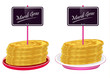 Assiettes de crêpes avec pancarte Mardi Gras - Chandeleur