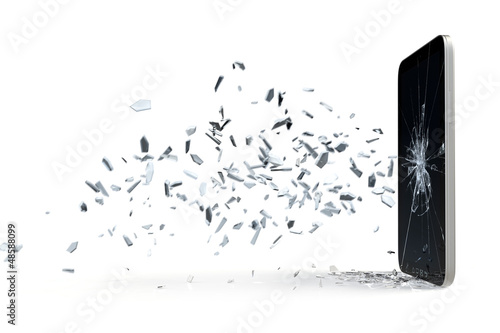 Illustration: Tablet PC Glasbruch Simulation 3D Tablet PC Glasbruch Simulation 3D