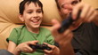 computer game and a child