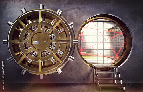 Illustration: vault and laser system vault and laser system