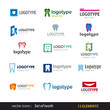 tooth logo set