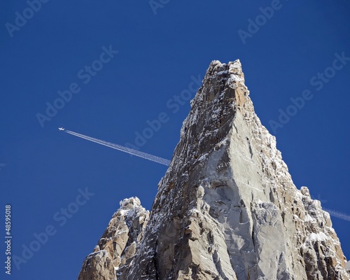 Photo: Mountain Peak and Airplane Mountain Peak and Airplane