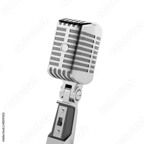 Illustration: Retro microphone Retro microphone