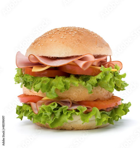 Photo: Junk food hamburger Junk food hamburger