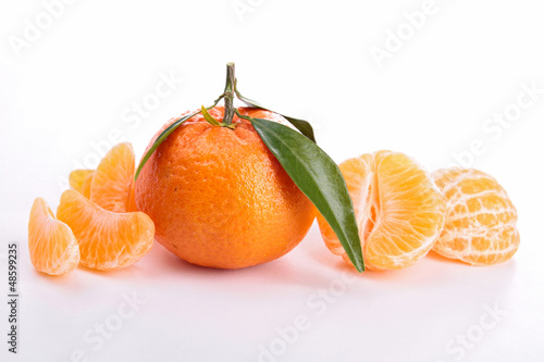Photo: isolated ripe tangerine isolated ripe tangerine