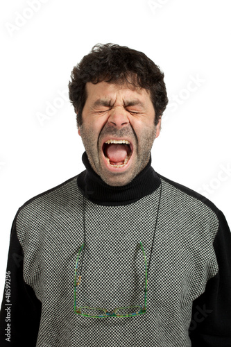 Photo: portrait of a desperate man portrait of a desperate man