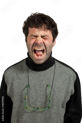 Photo: portrait of a desperate man portrait of a desperate man