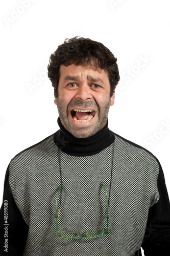 Photo: portrait of a desperate man portrait of a desperate man