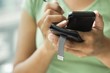 woman using smartphone