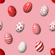 Vector: seamless pattern with easter eggs seamless pattern with easter eggs
