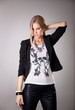 Foto: Fashion beautiful young lady. Fashion beautiful young lady.