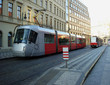 City red trams background