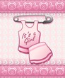 Baby Shower it's a Girl-Annuncio Nascita Femmina Bambina