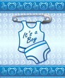 Baby Shower it's a Boy-Annuncio Nascita Maschio Bambino