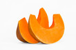 Two slices of pumpkin