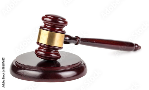 Photo: Brown wooden gavel Brown wooden gavel