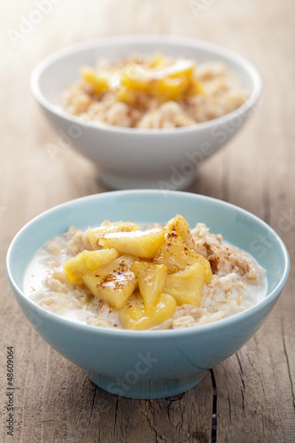 Photo: cereal with caramelized apple cereal with caramelized apple