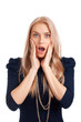 Photo: Surprised blond woman Surprised blond woman