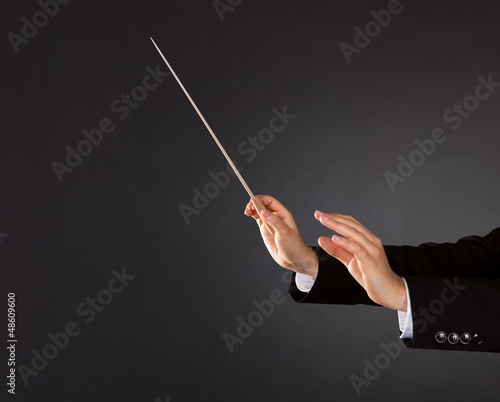 Photo: Music conductor with a baton Music conductor with a baton