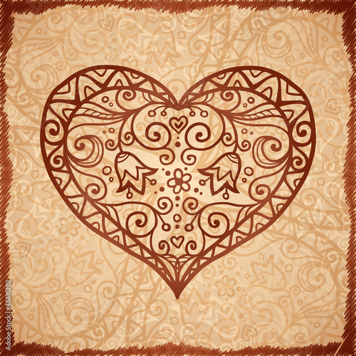 Vector: Vintage beige vector ornate background in Indian style Vintage beige vector ornate background in Indian style