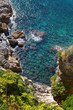 Rocks and sea in Dubrovnik, Croatia