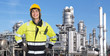 Foto: Confident petrochemical engineer Confident petrochemical engineer