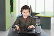 Adorable future businessman