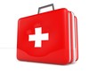 First aid kit isolated