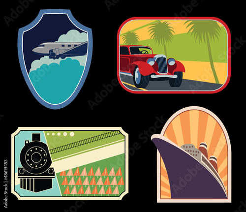 Vector: Luggage Labels Luggage Labels
