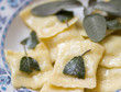 Photo: Plate of Ravioli with sage and butter Plate of Ravioli with sage and butter