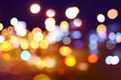 Abstract circular bokeh background of Christmaslight