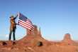 Photo: USA flag at Monument Valley USA flag at Monument Valley