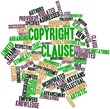 Word cloud for Copyright Clause