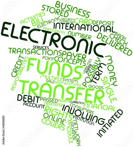 Illustration: Word cloud for Electronic funds transfer Word cloud for Electronic funds transfer