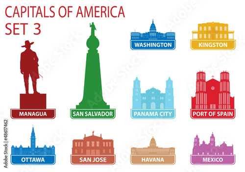 Vector: Capitals of America Capitals of America
