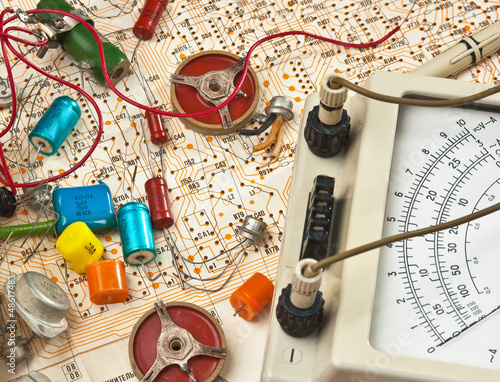 Photo: electronic components electronic components