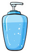 A liquid soap container