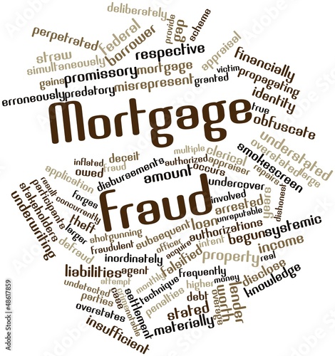 Illustration: Word cloud for Mortgage fraud Word cloud for Mortgage fraud