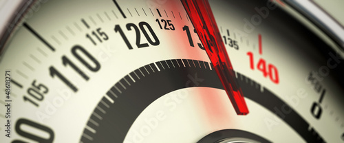 Illustration: Overweight and Obesity, Bathroom Scale Overweight and Obesity, Bathroom Scale