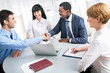 Business people shaking hands