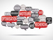 nuage de mots bulles : SEO