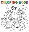 Vector: Coloring book river fauna image 2 Coloring book river fauna image 2
