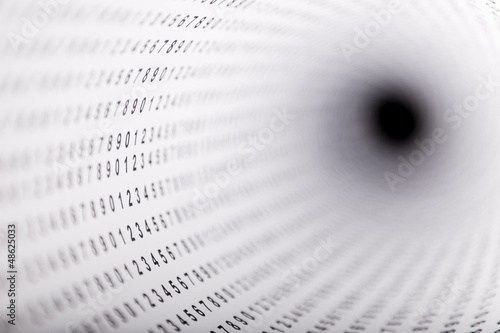 Photo: Paper with digits showing photo with shallow depth. Nr 1 of 3 ph Paper with digits showing photo with shallow depth. Nr 1 of 3 ph