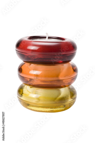 Photo: Close-up of a stack of candles Close-up of a stack of candles