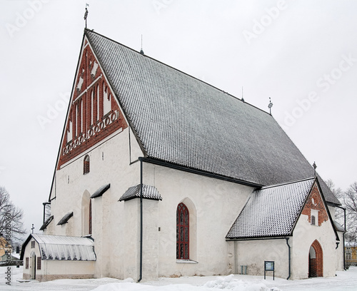 Photo: Porvoo Cathedral in winter, Finland Porvoo Cathedral in winter, Finland
