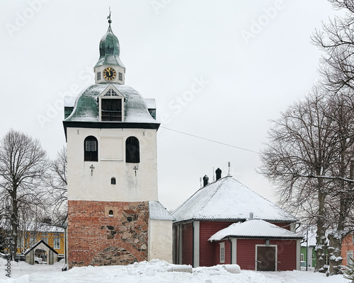 Photo: Tower of the Porvoo Cathedral, Finland Tower of the Porvoo Cathedral, Finland