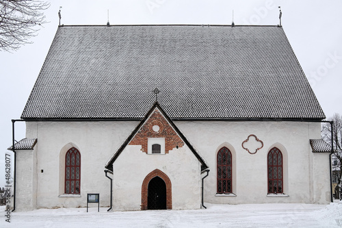 Photo: Porvoo Cathedral in winter, Finland Porvoo Cathedral in winter, Finland