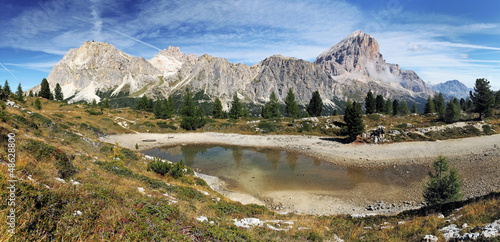Photo: Passo Falzarego in Italy dolomites mountain Passo Falzarego in Italy dolomites mountain