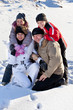 Family in the winter